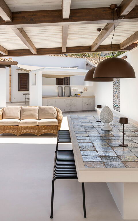 Villa Cala Mancina: Balkong / terrass / uteplats, Exteriör, Utomhus