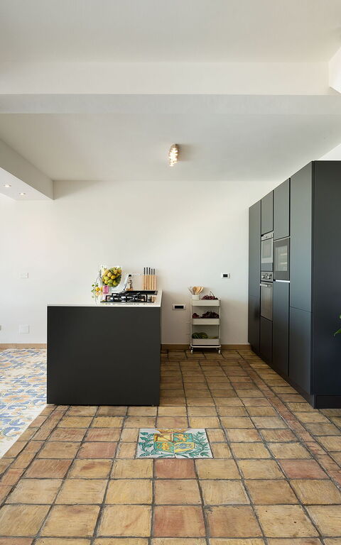 Villa Camemi: Kök, Lunchrum