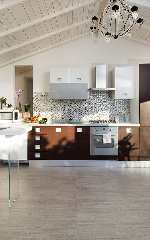 Villa Pales: Kök, Lunchrum