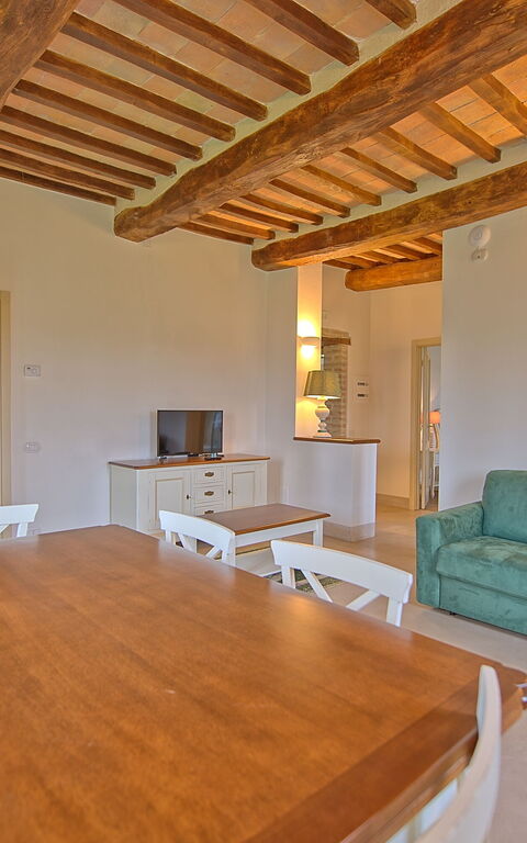 Villa Apollinare: Kök, Lunchrum, Vardagsrum