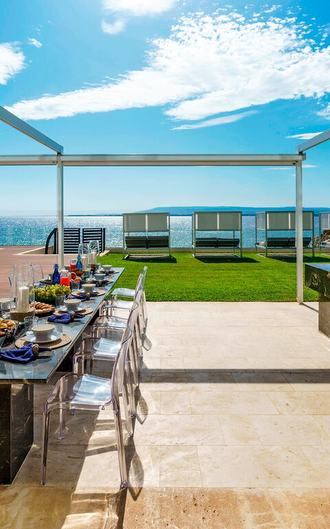 Villa Angelina: Balkong / terrass / uteplats, Trädgård, Utomhus