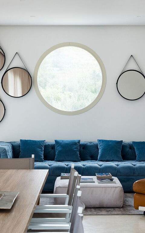 Villa Contra: Lunchrum, Vardagsrum