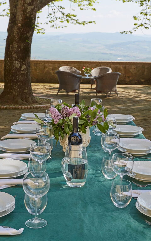 Villa Sorbaiano: Trädgård