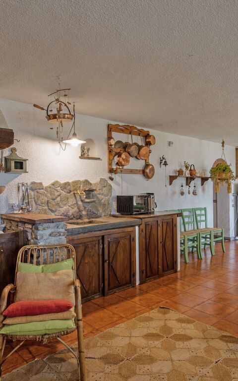 Casale Condottiero: Kök, Lunchrum