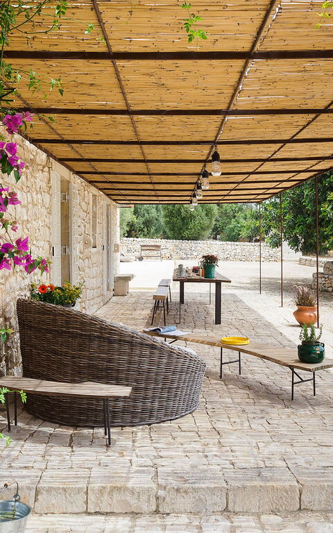 Villa Dimora Pura: Balkong / terrass / uteplats, Trädgård, Utomhus