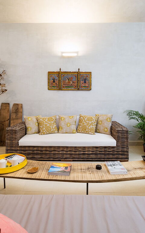 Villa Dimora Pura: Vardagsrum