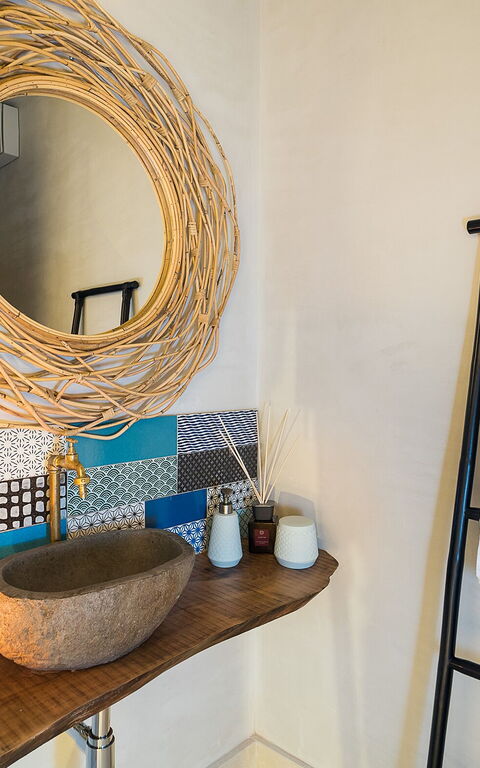 Villa Dimora Pura: Badrum