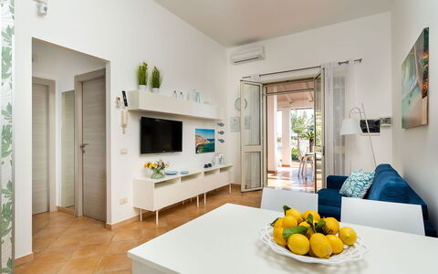 Semesterboende Euthalia: Kök, Lunchrum, Vardagsrum