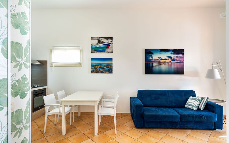 Semesterboende Kalika: Kök, Lunchrum, Vardagsrum