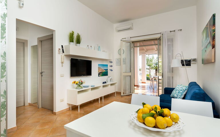 Semesterboende Euthalia: Kök, Lunchrum, Vardagsrum