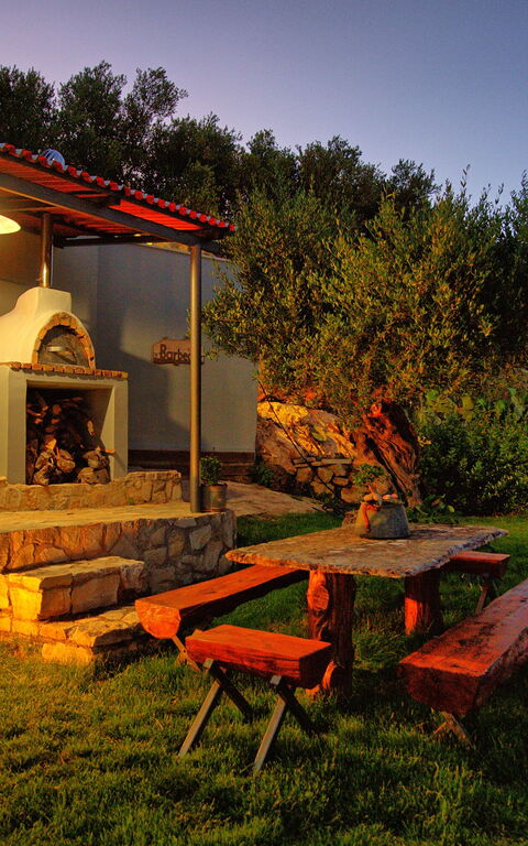 Villa Eftychia: Utomhus