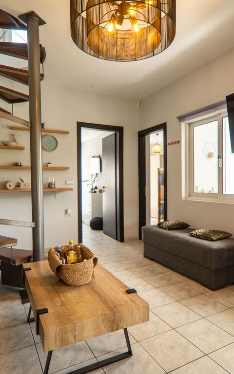 Villa Eftychia: Vardagsrum