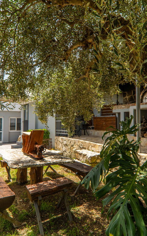 Villa Eftychia: Utomhus