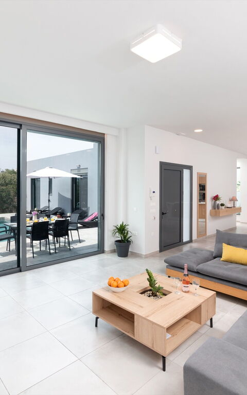 Villa Zaneti: Kök, Vardagsrum