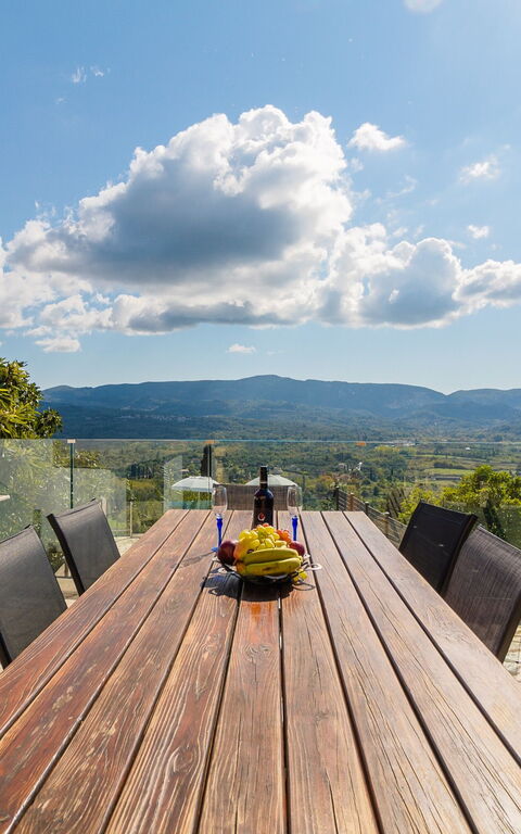 Villa Dinos: Balkong / terrass / uteplats, Utomhus