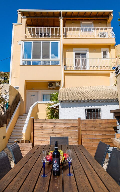 Villa Dinos: Balkong / terrass / uteplats, Utomhus