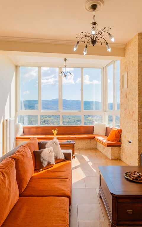 Villa Dinos: Vardagsrum