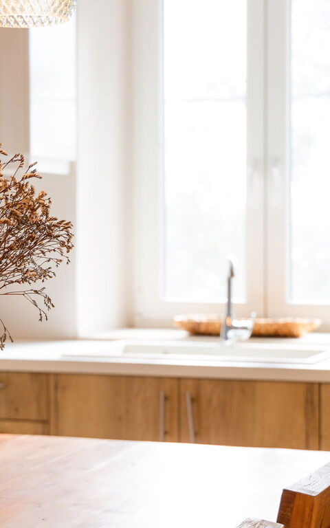 Villa Jacaranda: Kök, Lunchrum