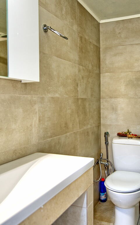 Beach Villa Athanasia: Badrum