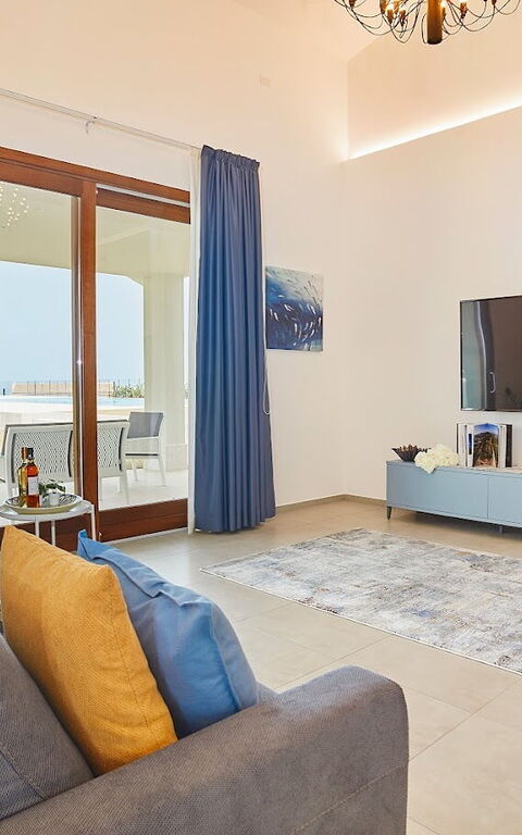 Villa Etesiae: Vardagsrum