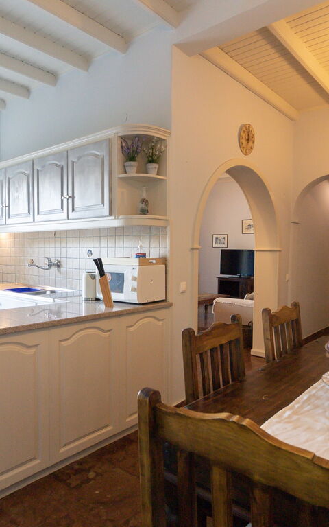 Villa Dimitris: Kök, Lunchrum