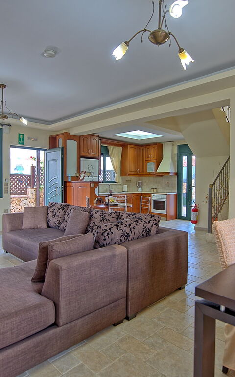 Villa Koules: Vardagsrum