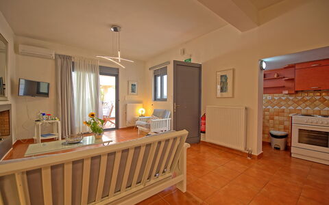 Semesterboende Kastellina: Kök, Vardagsrum