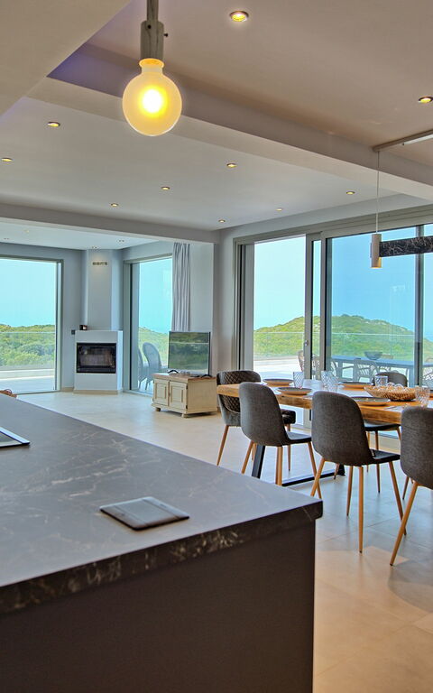 Villa Prokimea: Kök, Lunchrum