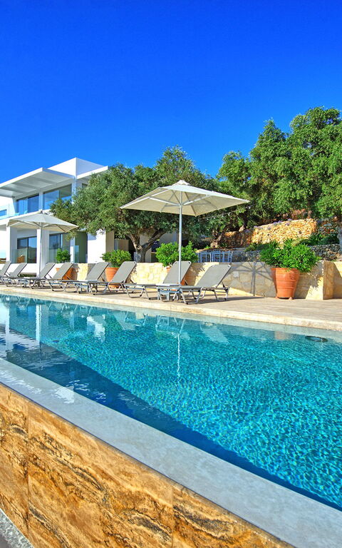 Villa Bluewhite: slå samman, Sommar, Trädgård, Utomhus