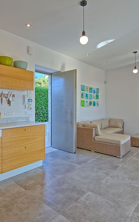 Villa Bluewhite: Kök, Vardagsrum