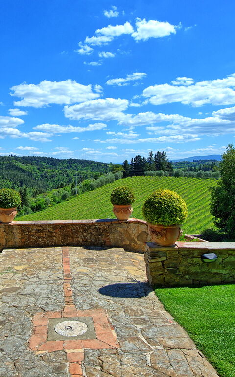 Villa Paneretta: Sommar, Utomhus