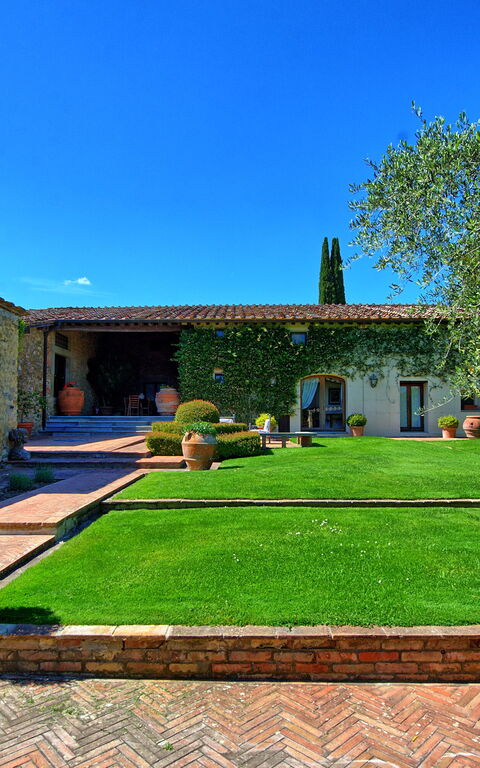 Villa Paneretta: Exteriör, Sommar, Trädgård