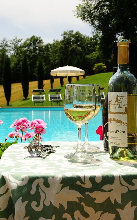 Casale Chieteno: slå samman, Trädgård