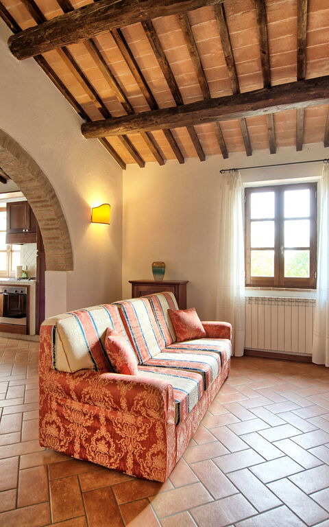 Casale Chieteno: Kök, Vardagsrum