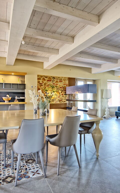 Villa Campana: Lunchrum, Vardagsrum