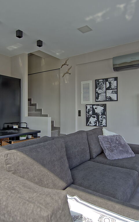 Villa Popi: Lunchrum, Vardagsrum