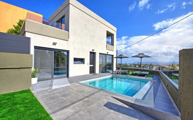 Villa Popi: Exteriör, slå samman, Trädgård, Utomhus