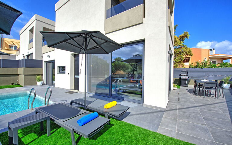 Villa Popi: Exteriör, slå samman, Trädgård, Utomhus