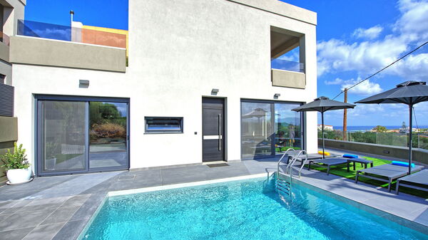 Villa Popi: Exteriör, slå samman, Trädgård, Utomhus