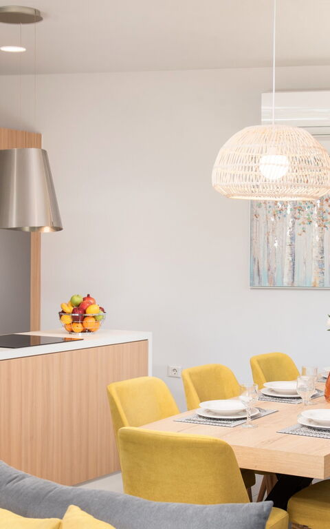 Villa Ampela: Kök, Lunchrum