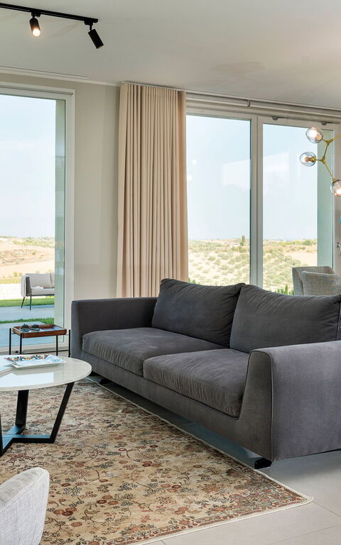 Villa Colleverde: Kök, Lunchrum, Vardagsrum