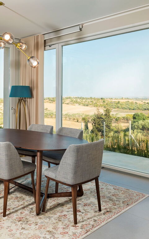 Villa Colleverde: Kök, Lunchrum, Vardagsrum