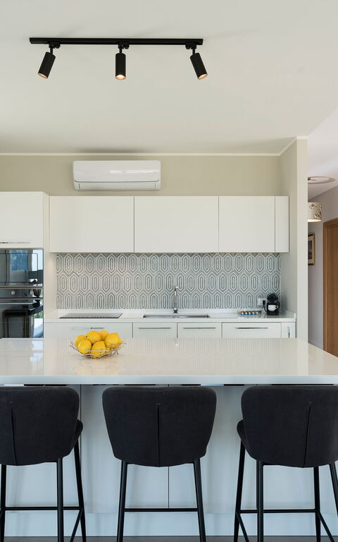 Villa Colleverde: Kök, Lunchrum, Vardagsrum