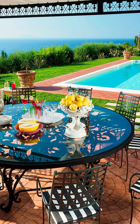 Villa Estella: Balkong / terrass / uteplats, slå samman, Utomhus