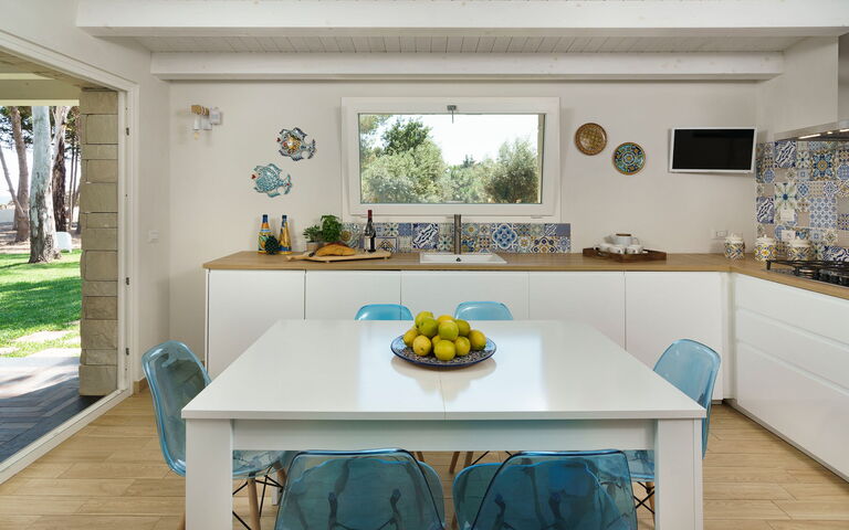 Marinella Punta Milocca: Kök, Lunchrum