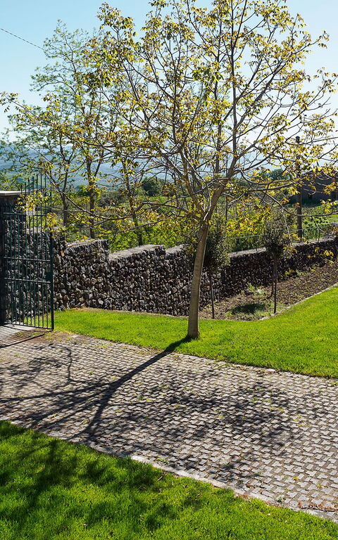 Villa Nerello: Huvudentré, Utomhus