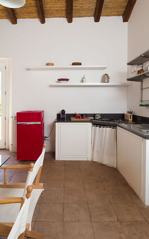 Villa Nerello: Kök, Lunchrum