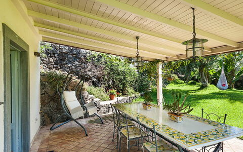 Semesterboende Casetta: Balkong / terrass / uteplats