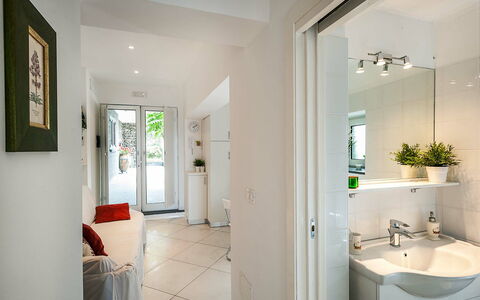 Semesterboende Conchiglia: Badrum