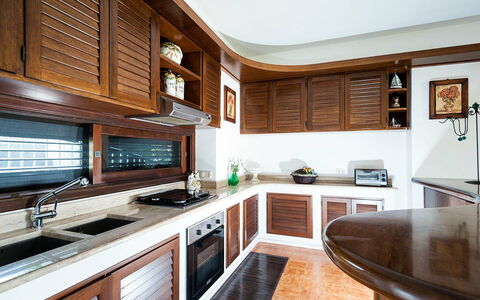 Semesterboende Lampara: Kök, Lunchrum, Vardagsrum